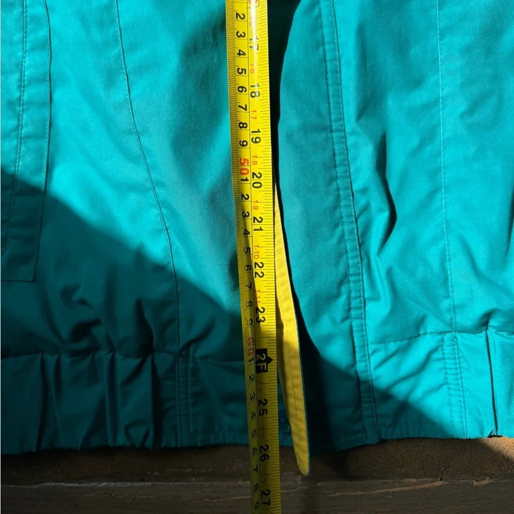 Vintage London Fog Teal and Yellow Windbreaker Rain Jacket - Picture 8 of 8
